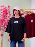 تیشرت بیسیک باکسی نخ 28 miu