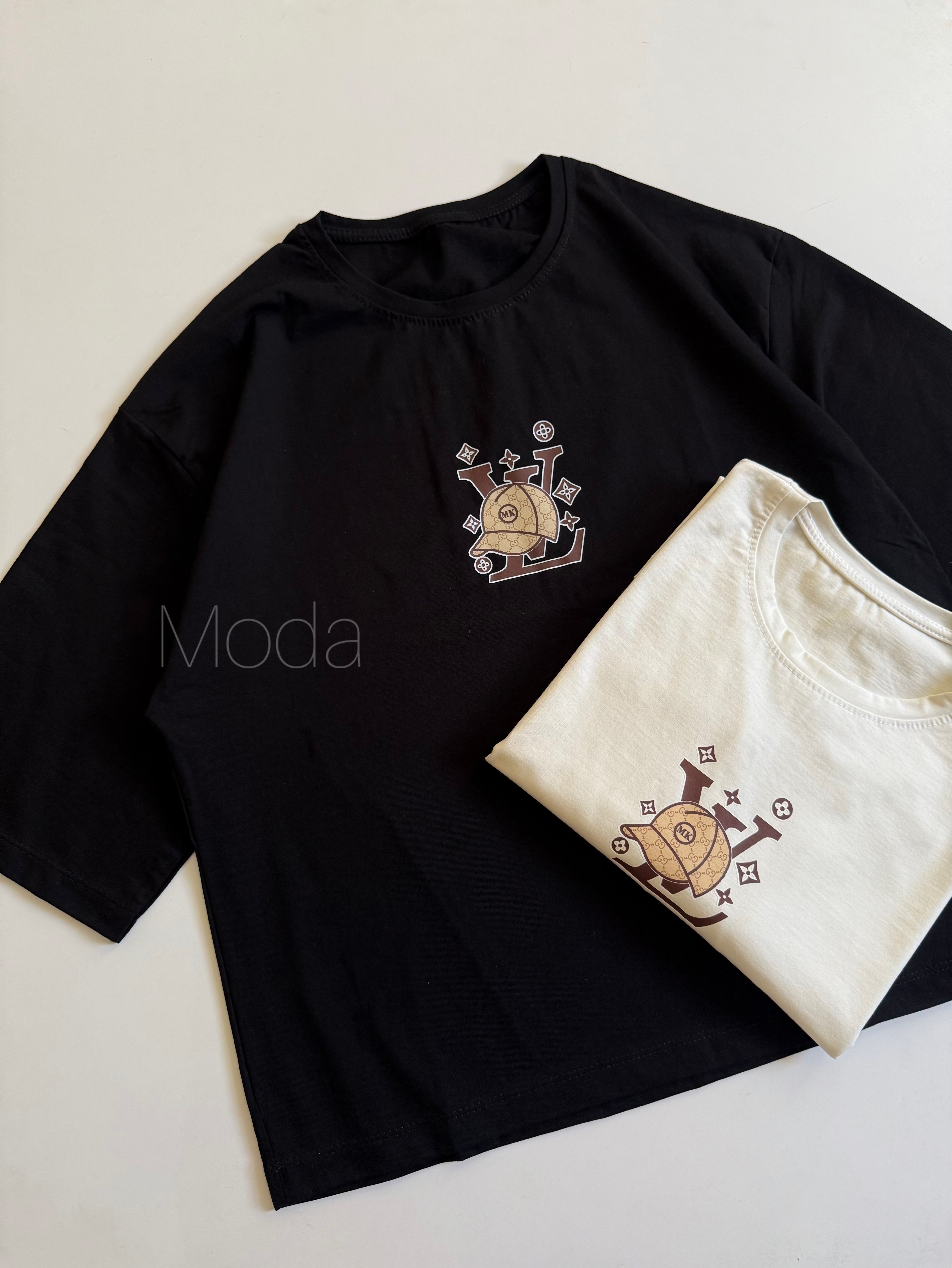 تیشرت باکسی LV نخ و پنبه